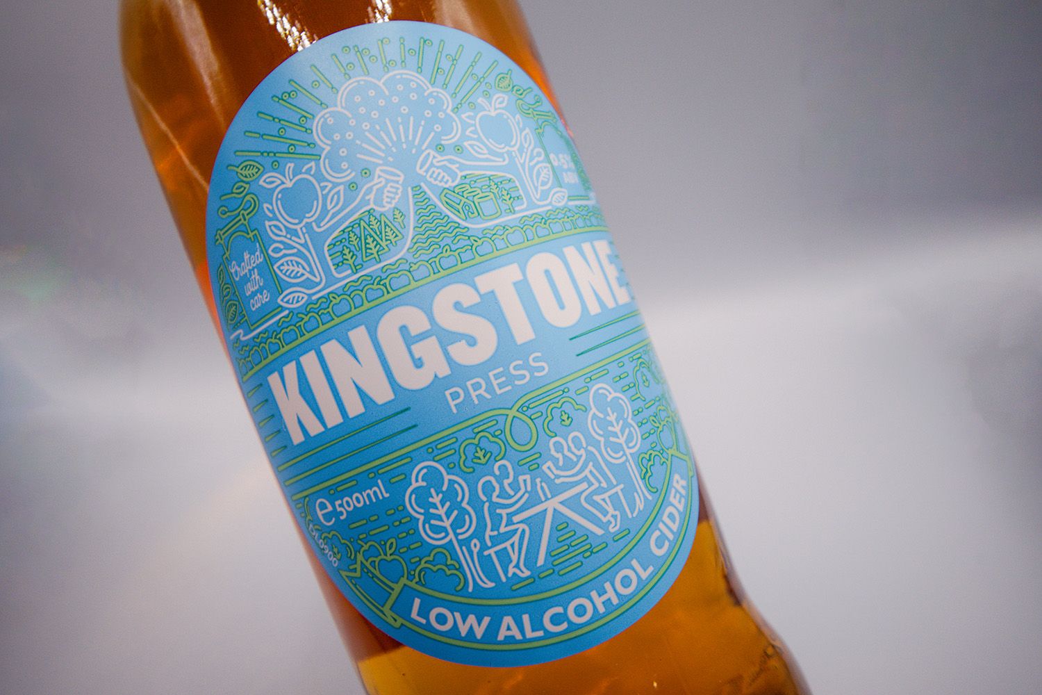 cider glass bottle label